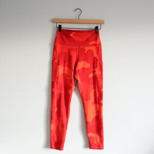 OFFLINE by‎ Aerie The Hugger Women's M Orange High Rise Stretch Pocket Leggings